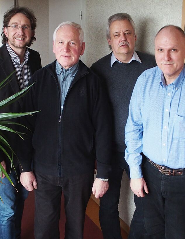 Die Mitglieder des Aufsichtsrates 2015: Mario Schubert, Jochen Leubner, Rainer Müller und Norbert Wieckhorst (v.l.)